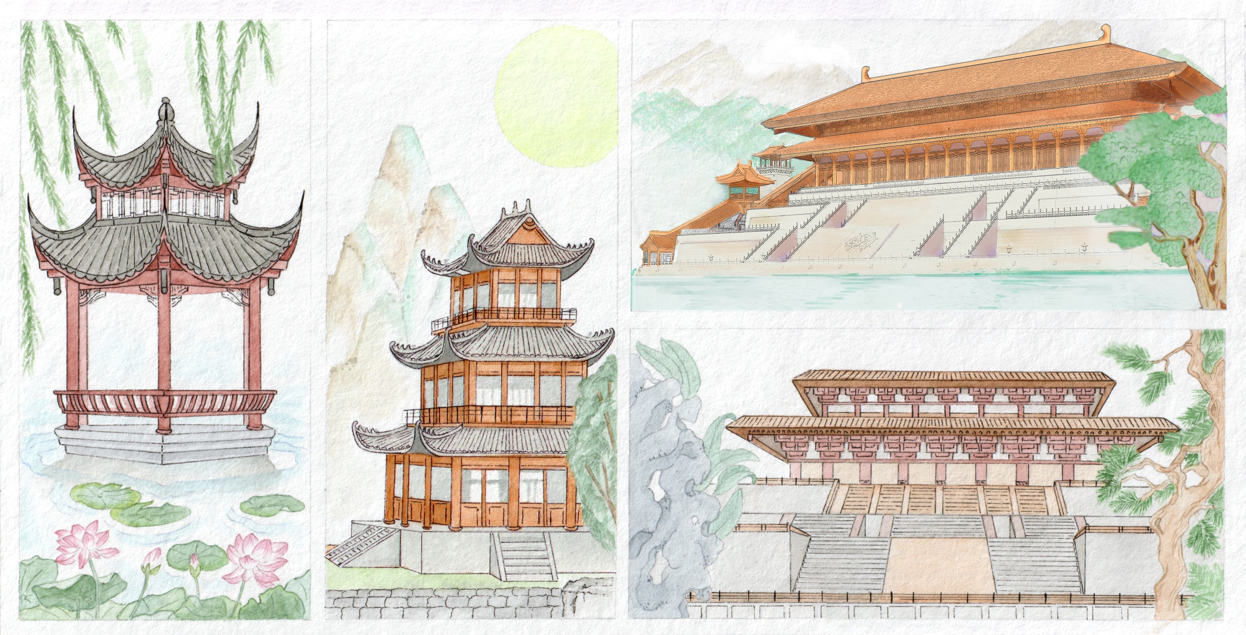 Ancient Chinese Architecture Layout