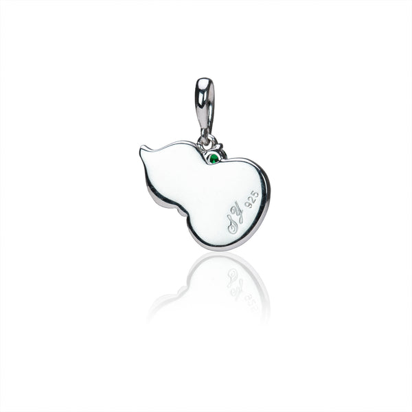 Charming Hulu Charm Silver Back View | Shen Yun Collections
