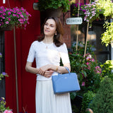 Tang Dynasty Grace Crossbody Bag Cornflower Blue Model | Shen Yun Collections