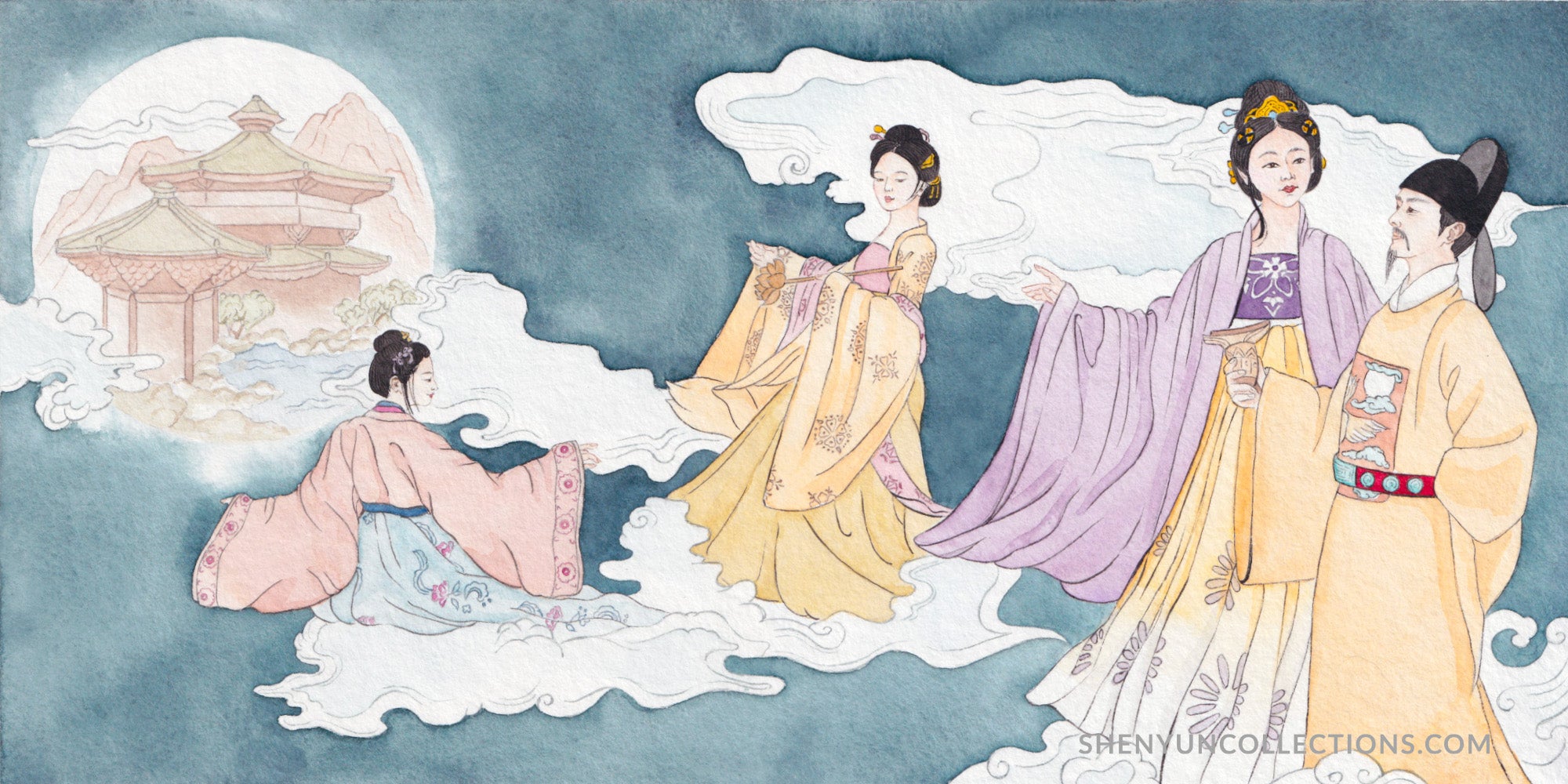 Divine Origin of Tang Court Ladies Fashion