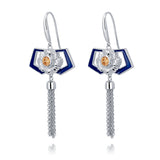 Manchurian Elegance Earrings Blue Side - Shen Yun Collections