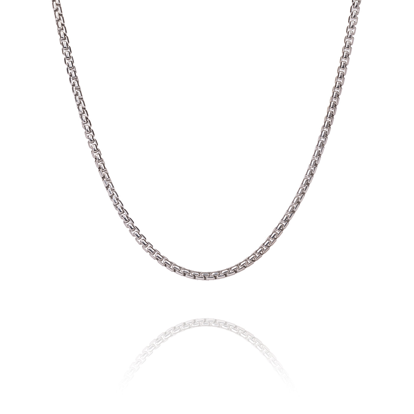 Box Chain Silver 22” Details - Shen Yun Collections