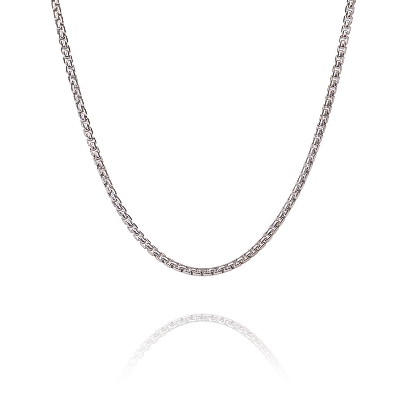 Box Chain Silver 22” Details - Shen Yun Collections