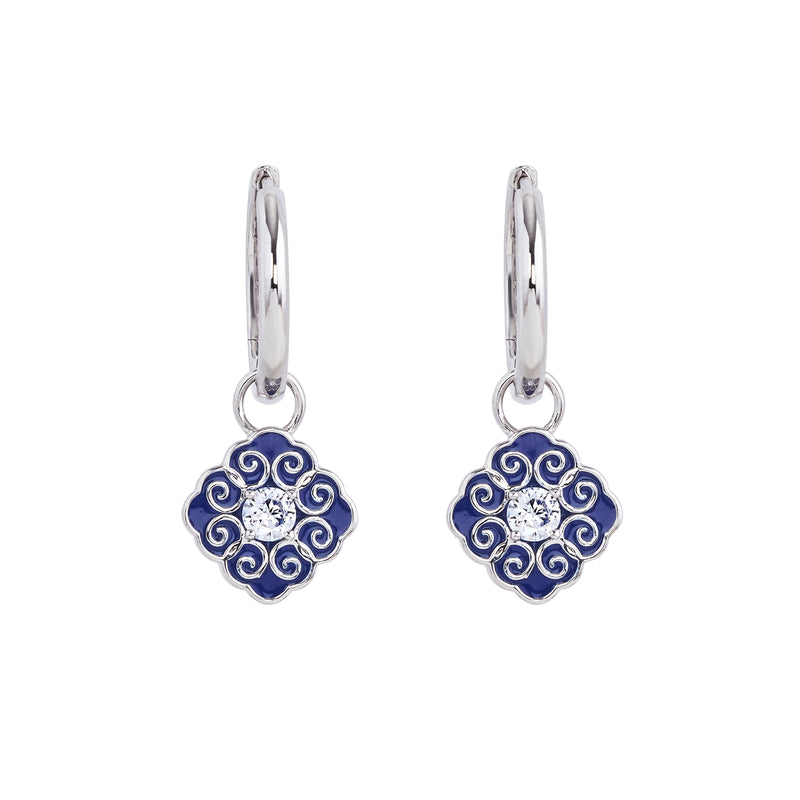 Elegant Bliss Earrings Front - Shen Yun Collections