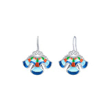 The Elegance of the Yi Earrings Blue - Shen Yun Collections