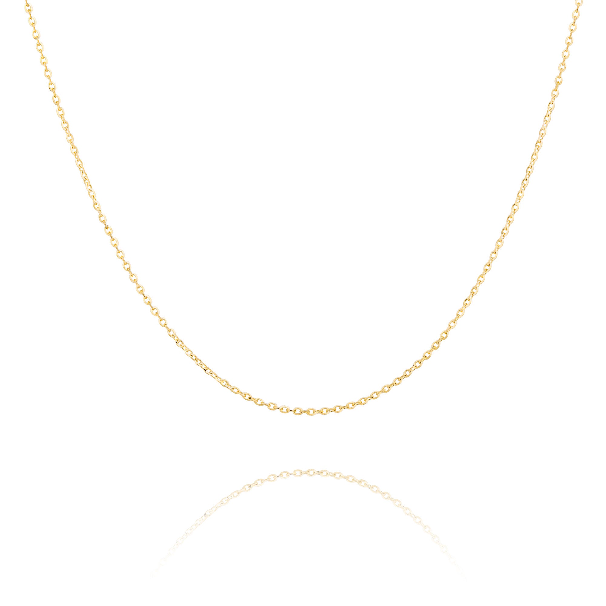 Diamond Cut Cable Chain 14kt Yellow Gold