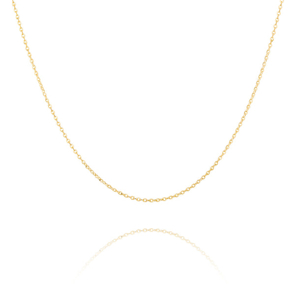 Diamond Cut Cable Chain 14kt Yellow Gold