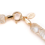Crochet Sparkle Bracelet 14kt Yellow Gold Logo - Shen Yun Collections