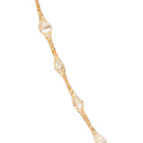 Crochet Sparkle Necklace 14kt Yellow Gold Details - Shen Yun Collections