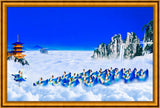 Phoenixes of the Sapphire Paradise Giclée Print