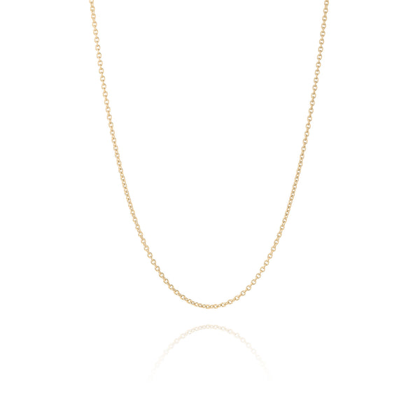 Cable Chain 18kt Yellow Gold - 1.2mm Wide Image - Shen Yun Collections