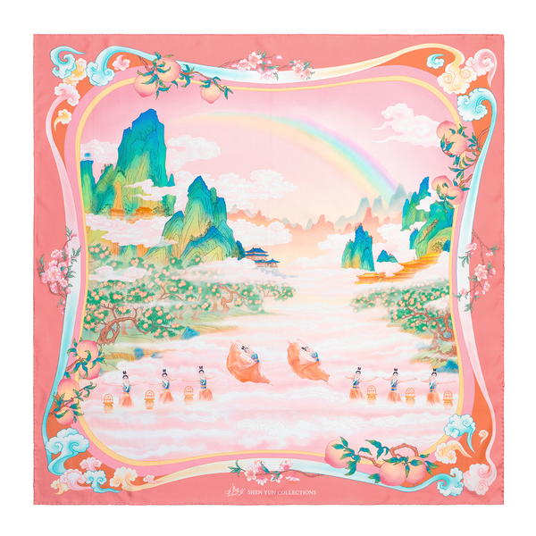 Eternal Peach Scarf - Shen Yun Collections