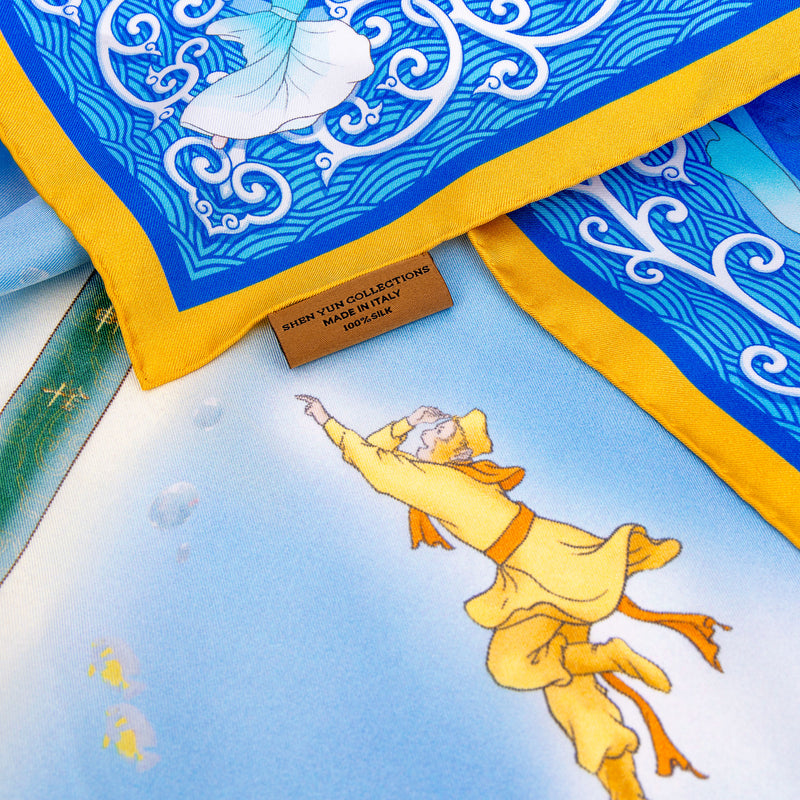 Monkey King and the Dragon Palace Silk Scarf Signature - Shen Yun Collections