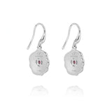 Windmill Grace Drop Earrings Pink Back - Shen Yun Collections