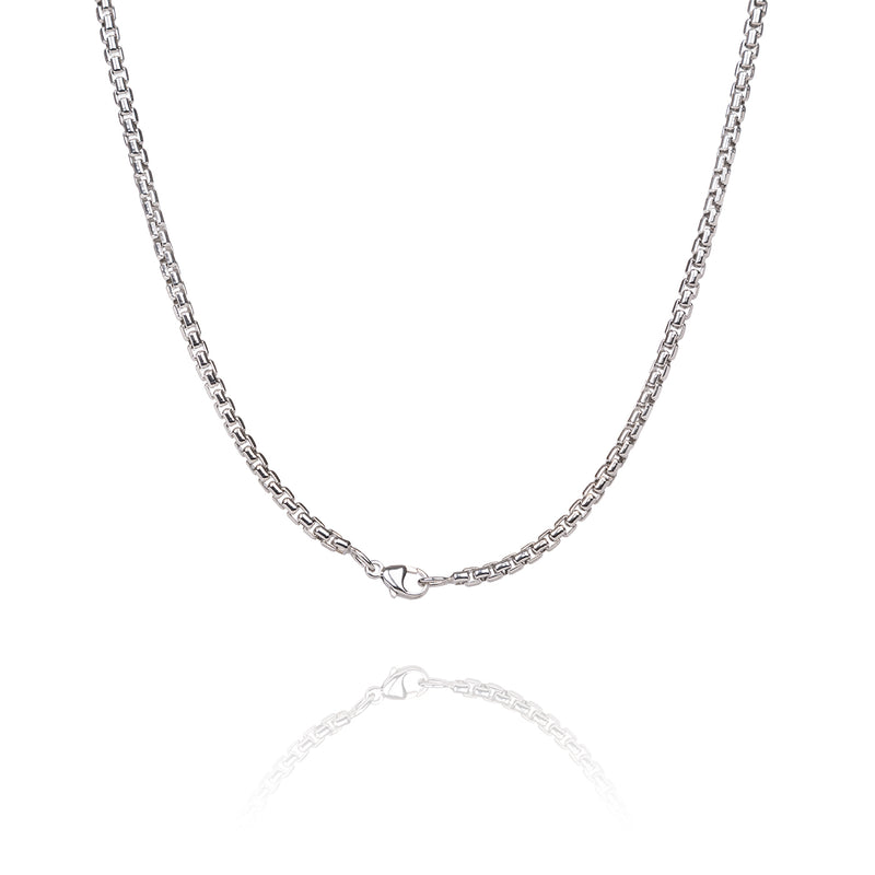 Box Chain Silver 22” Clasp - Shen Yun Collections