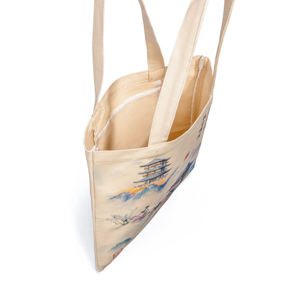 A Realm of Heavenly Wonders Eco Bag Side - Shen Yun Collections