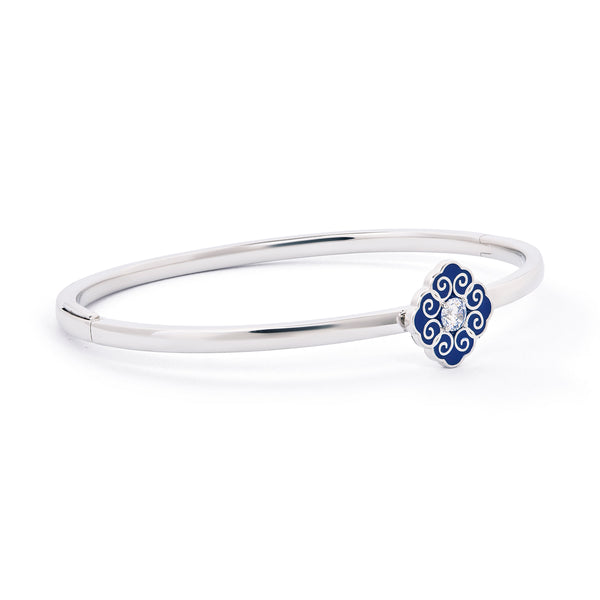 Elegant Bliss Bangle Side Front - Shen Yun Collections