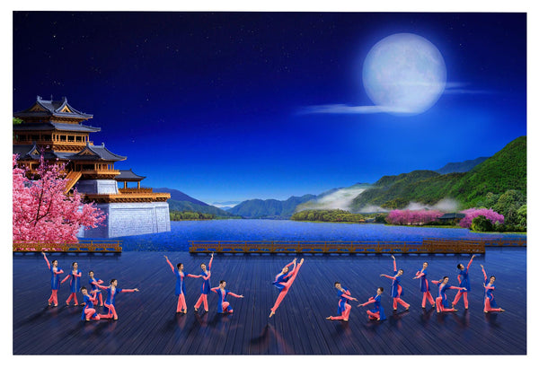 The Ladies' Classical Chinese Dance Giclée Print I