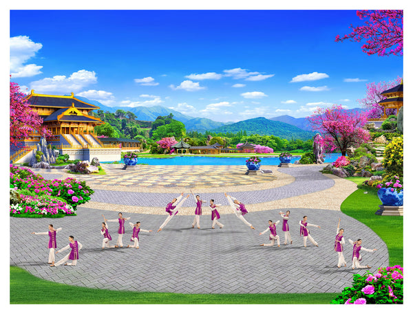 藝術微噴畫《女子古典舞》（2023）