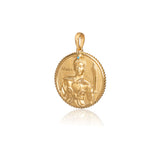 The Legendary Mulan Charm Gold 16mm Rear Side - Shen Yun Collections