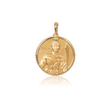 The Legendary Mulan Charm Gold 16mm Rear - Shen Yun Collections