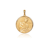 The Legendary Mulan Charm Gold 16mm Front - Shen Yun Colllections