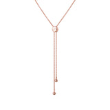 Lotus Fairies Oval Necklace Rose Gold Clasp View - Shen Yun Collections