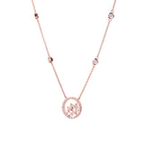 Lotus Fairies Necklace 17" Rose Gold Side View - Shen Yun Collections