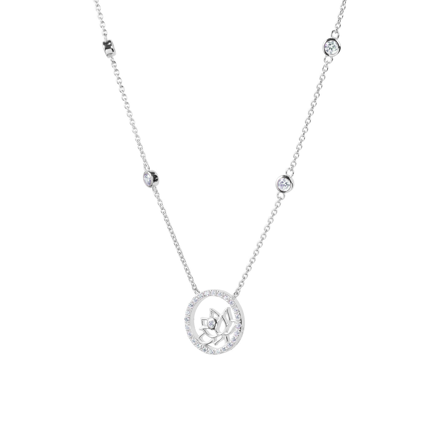 ★SENTIMENTS★ NO.520 [SILVER] NECKLACE Lotus Fairies Necklace 17