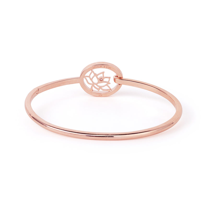 Lotus Fairies Bangle Rose Gold Back - Shen Yun Collections