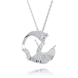 Diamond Cut Chain for Brooch Silver with Pendant - Shen Yun Collections