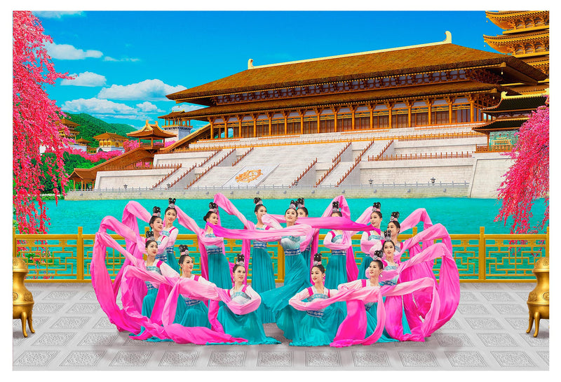 Sleeves of the Tang Palace Giclée Print