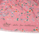 Celestial Flowers Long Scarf - Pink