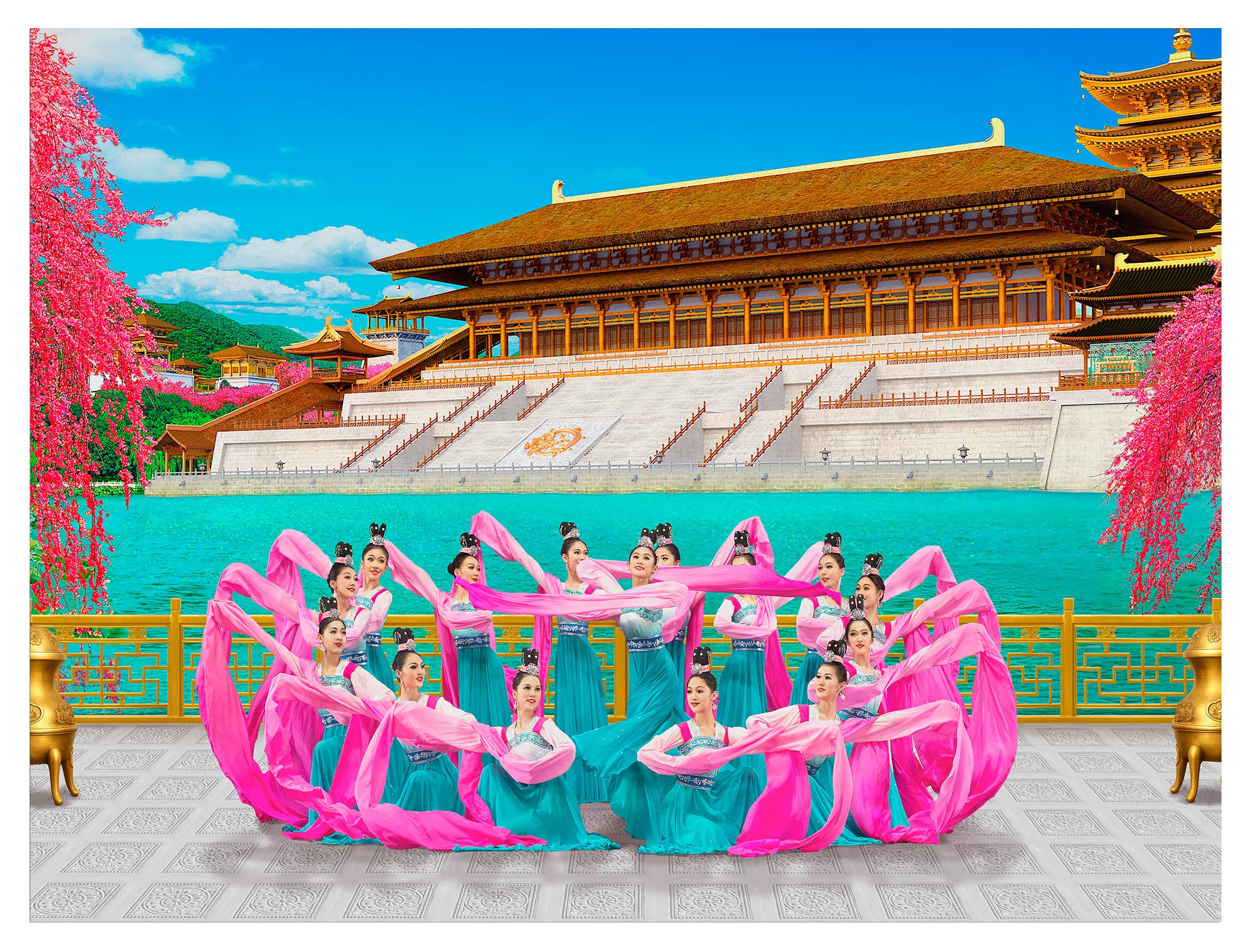 Sleeves of the Tang Palace Giclée Print