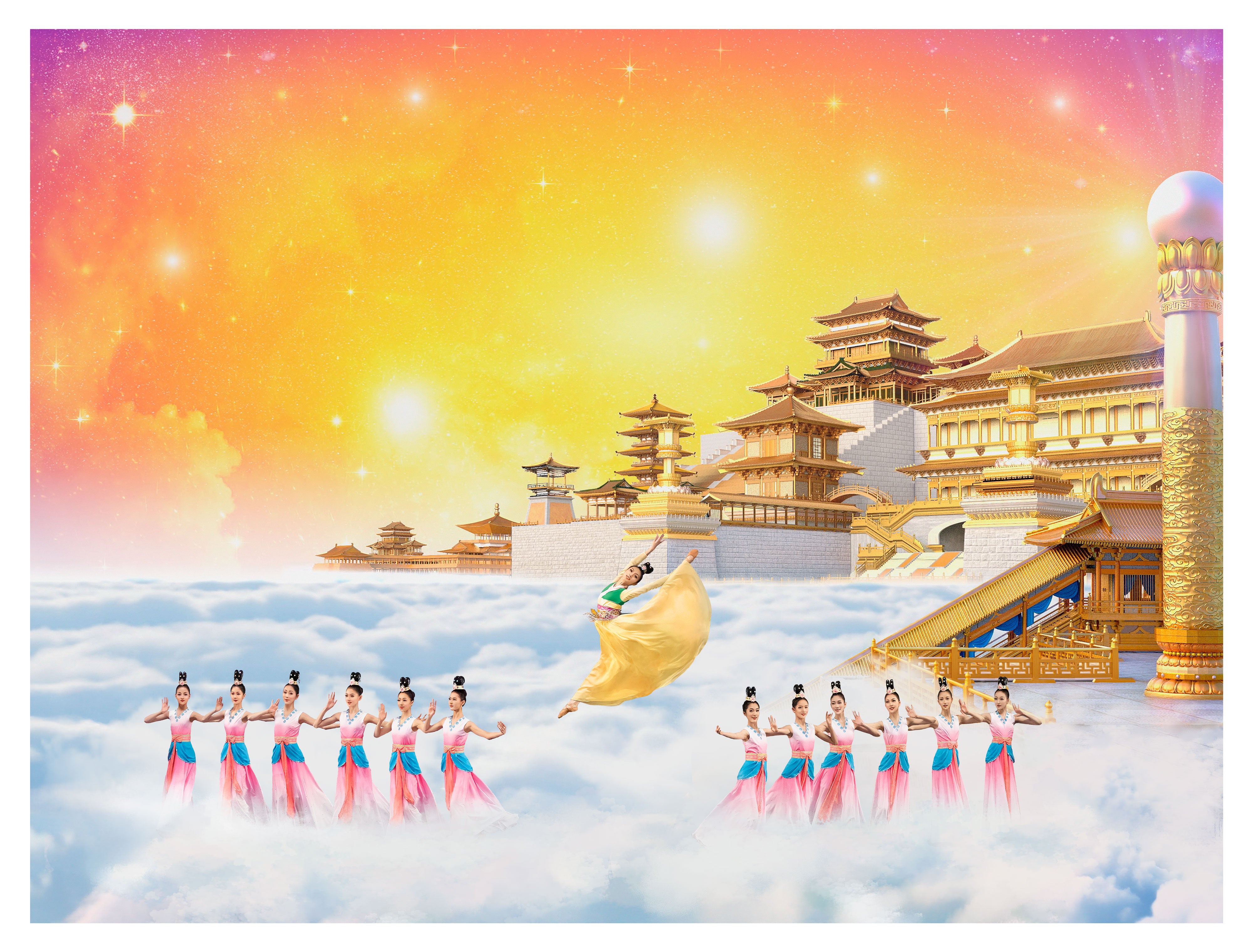 藝術微噴畫《仙境勝景》