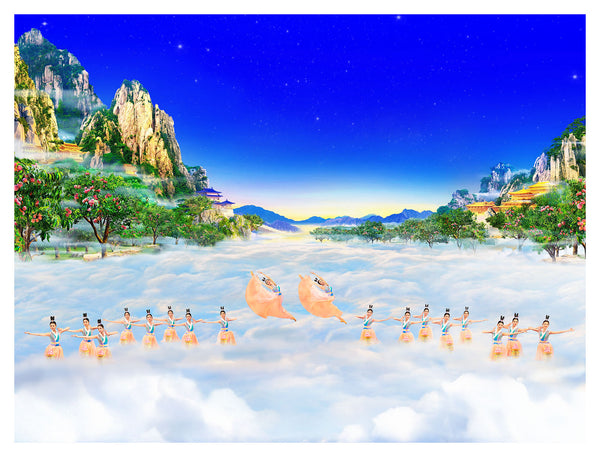 藝術微噴畫《採桃仙子》