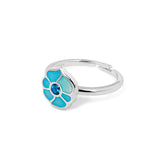Windmill Grace Ring Blue Side View - Shen Yun Collections