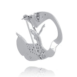 Fan Dance Brooch Silver Back - Shen Yun Collections