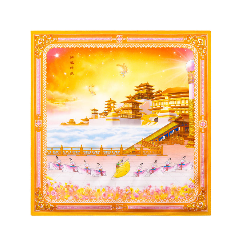 Heavenly Scene Silk Scarf - Shen Yun Collections