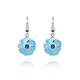 Windmill Grace Drop Earrings Blue Front - Shen Yun Collections