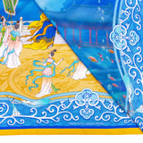 Monkey King and the Dragon Palace Silk Scarf Details - Shen Yun Collections