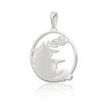 Mystical Moon Palace Charm Silver 23mm Back - Shen Yun Collections