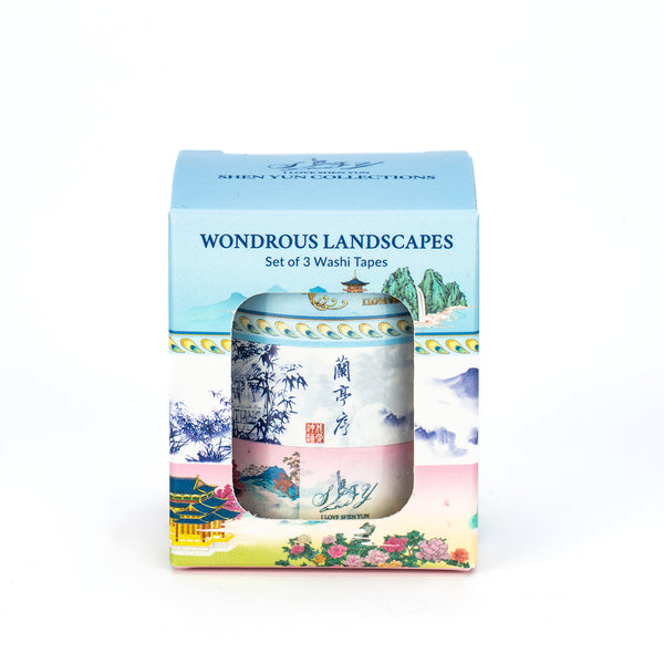 Wondrous Landscapes Washi Tape Set Front - Shen Yun Collections