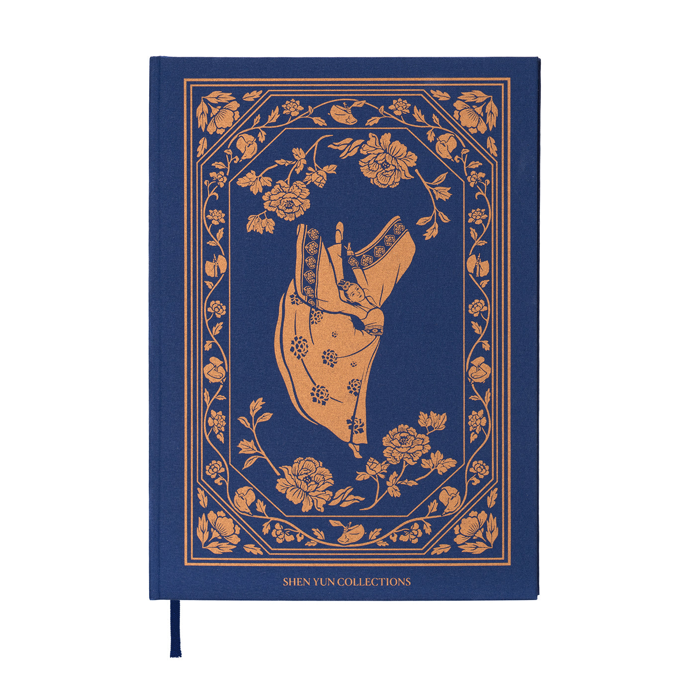 Tang Elegance Journal Dark Blue Front - Shen Yun Collection