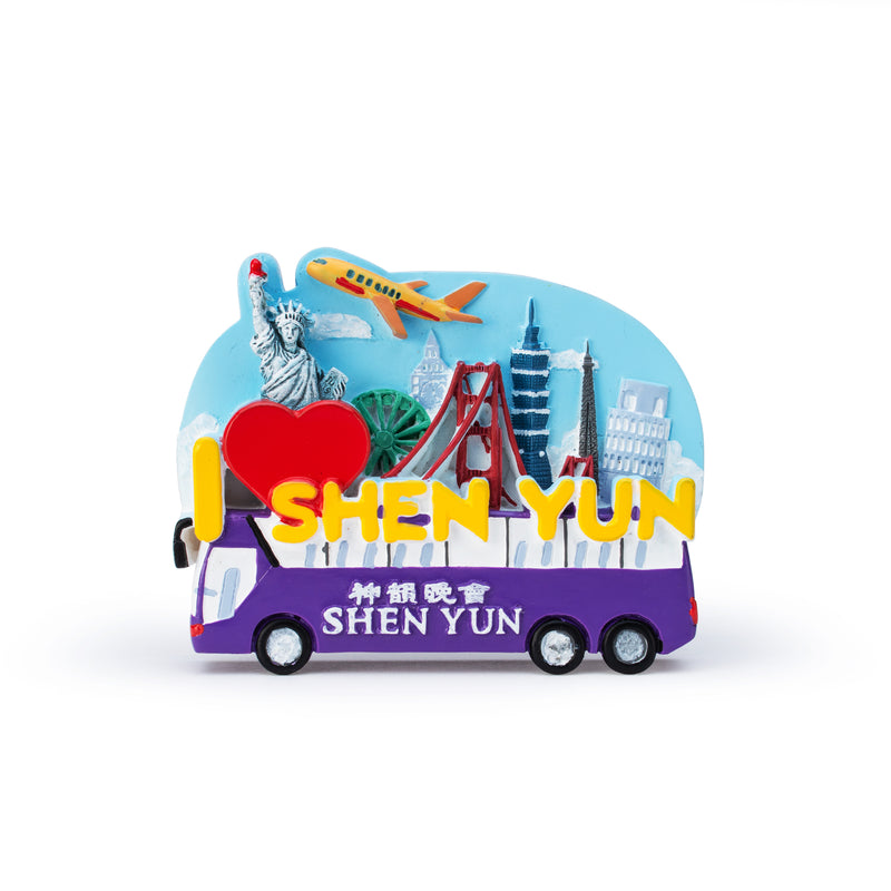 Shen Yun Tour Bus 3D Magnet - Shen Yun Collections