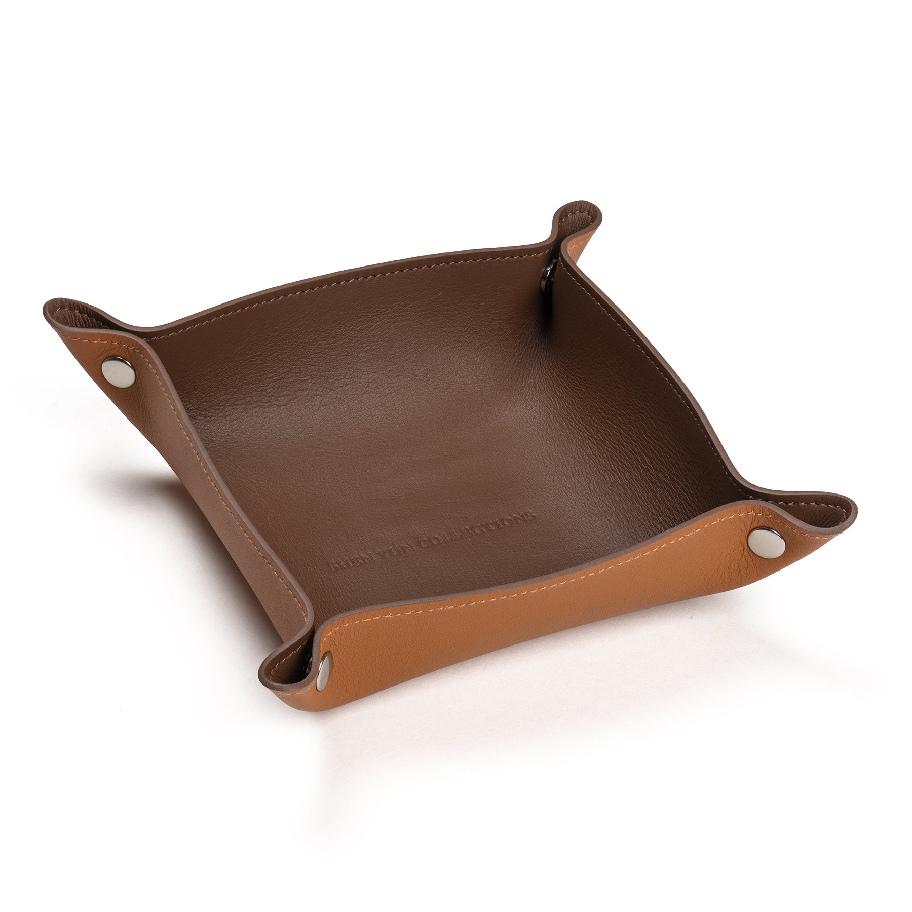 Men’s Signature Leather Valet Tray