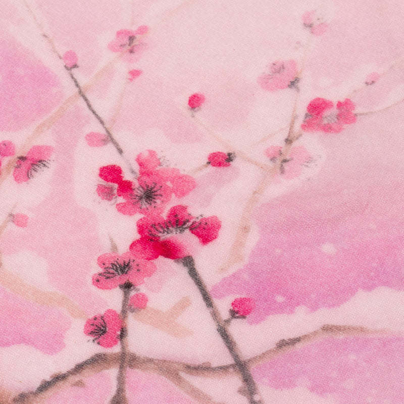 Plum Blossom 100% Cashmere Scarf - Pink