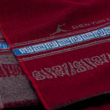 Scholar Scarf Burgundy/Grey