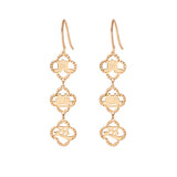 Zhen Shan Ren Words Dangle Earrings Vertical Style - Shen Yun Collections