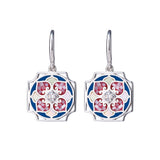 Flora Bliss Earrings Front View - Shen Yun Collections